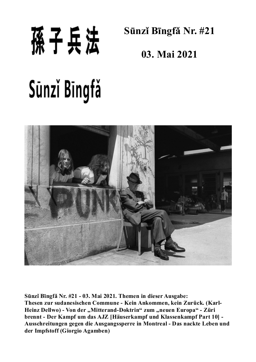 Sūnzǐ Bīngfǎ Nr. #21- 03. Mai 2021